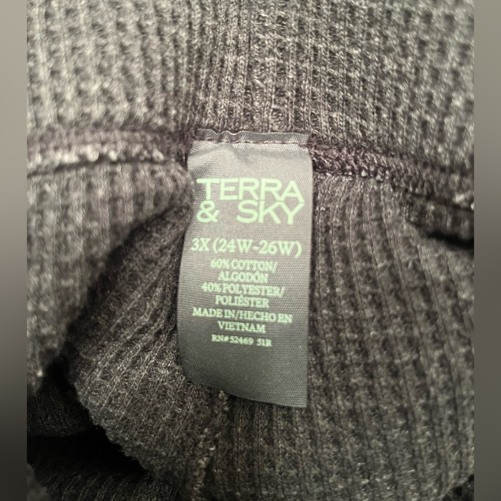 3X Terra & Sky Women's Charcoal Pants